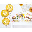 Picture of GOLD FOIL BALLOON 80TH BIRTHDAY 18 INCH